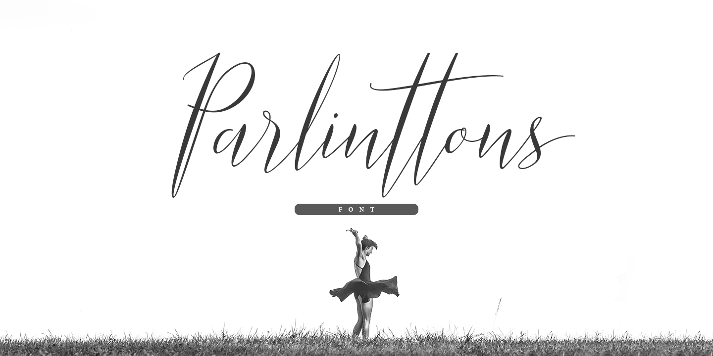 Пример шрифта Parlinttons Script